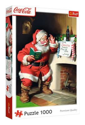 Kerstpuzzel Coca Cola Open Haard - 1000st.