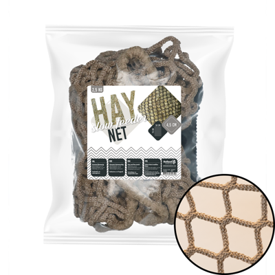 Hay Slowfeeder net 2,5 kg (5 mm dik, maaswijdte 45 mm)