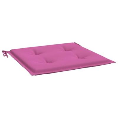 VidaXL Tuinstoelkussens 4 st 50x50x4 cm stof roze - thumbnail