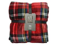 Plaid polyester flanel ruit 150x200cm - thumbnail