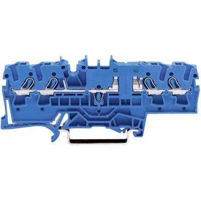 WAGO 2002-1804 Doorgangsklem 5.20 mm Spanveer Toewijzing: N Blauw 1 stuk(s)