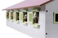 Kids Globe paardenstal met 9 boxen, 1:32 - thumbnail