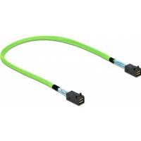 DeLOCK 86624 Serial Attached SCSI (SAS)-kabel 0,5 m 64 Gbit/s Groen - thumbnail