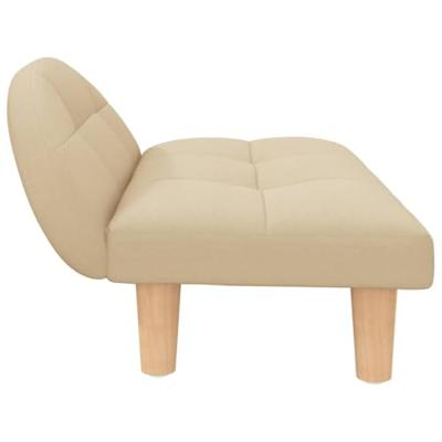 VidaXL Hondenmand 70x52x30 cm stof crèmekleurig