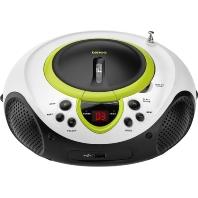 Lenco Kinderen Radio CD-speler SCD-38, draagbare FM-radio met CD/MP3-speler en USB, groen - thumbnail