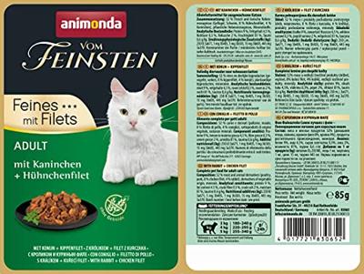 ANIMONDA Vom Feinsten Rabbit, chicken fillet - nat kattenvoer - 85g