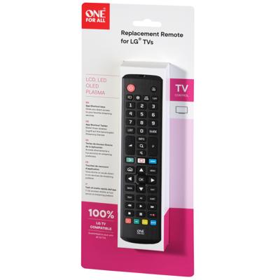 One for all LG TV Replacement Remote afstandsbediening