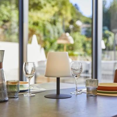 LUMISKY Cordless Standy Mini Rock LED tafellamp - H 25 cm - Grijs en wit LUMISKY Cordless Standy Mini Rock LED tafellamp - H 25 cm - Grijs en wit