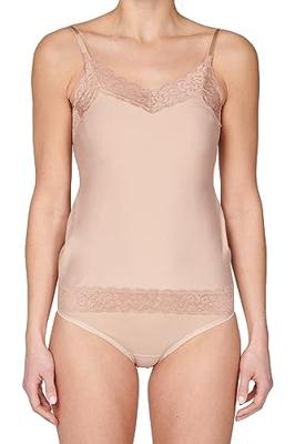 31912 Secrets dames hemd kant - Spaghetti bandjes - Kanten Naadloos dames hemd microfiber - lingerie top