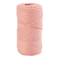 Creativ Company Macramé koord, l: 198 m, d 2 mm, roze, 330 gr/ 1 rol - thumbnail