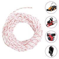 VidaXL Trekkoord startkoord wit en rood ø3 mm 10 m nylon - thumbnail