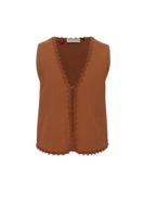 LOOXS Little Meisjes gilet - Caramel - thumbnail