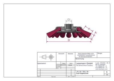 Lessmann Staaldraadborstel | d. 115 mm M14 draaddikte 0,5 mm | staal 12 mm | 15000 min-¹ | 1 stuk - 472257WZ 472257WZ - thumbnail