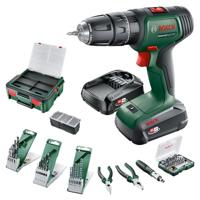 Bosch Home and Garden Universal Impact 18V Accu-klopboormachine 2 snelheden Incl. lader, Incl. koffer - thumbnail