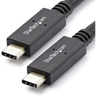 StarTech.com USB-C kabel met Power Delivery (5A), St/St, 1m, USB 3.1 (10Gbit/s), gecertificeerd, USB 3.1 Type-C kabel, USB 3.1 Gen 2