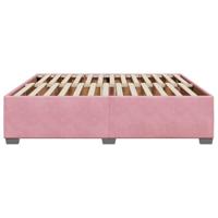 Bedframe fluweel roze 200x200 cm - thumbnail