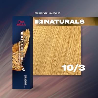 Wella Professionals Koleston Perfect Me+ Permanent Creme Colour 10/3 Lightest Blonde Gold 60ml