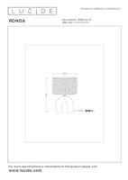 Lucide RONDA - Tafellamp - 1xE27 - Wit - thumbnail