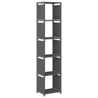 VidaXL Kast met 5 vakken 103x30x72,5 cm stof grijs VidaXL Kast met 5 vakken 103x30x72,5 cm stof grijs