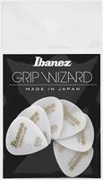 Ibanez PPA16MRGWH Grip Wizard Rubber Grip plectrumset 6-pack medium wit - thumbnail