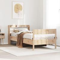Bedframe zonder matras massief grenenhout 90x190 cm - thumbnail