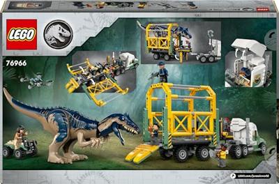 LEGO jurassic world 76966 dinosaurusmissies: allosaurus transporttruck