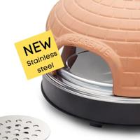 Emerio PO-115985 4-Persoons Pizzarette Terracotta/Zwart - thumbnail