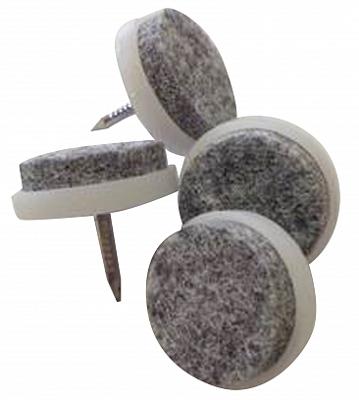 Meubelviltglijder grijs 20mm 16st Deltafix - Deltafix