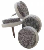 Meubelviltglijder grijs 20mm 16st Deltafix - Deltafix - thumbnail