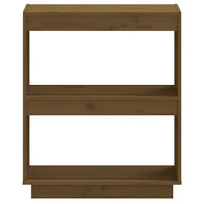 Boekenkast 60x35x71 cm massief grenenhout honingbruin