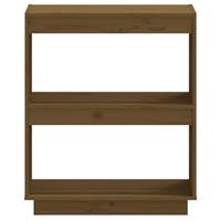 Boekenkast 60x35x71 cm massief grenenhout honingbruin - thumbnail
