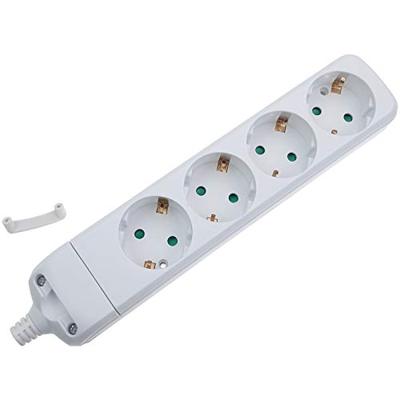 VB 41132 Tafelcontactdoos 4-Voudig + RA Zonder Snoer Wit