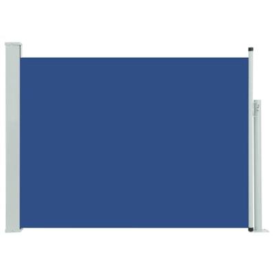 Tuinscherm uittrekbaar 120x500 cm blauw - thumbnail