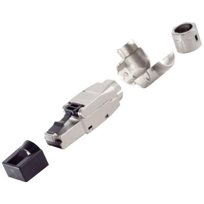 BKL Electronic RJ-45 stekker, CAT., zonder gereedschap, hoek, STP. 8.1 10121218 Zilver 1 stuk(s) BKL Electronic RJ-45 stekker, CAT., zonder gereedschap, hoek, STP. 8.1 10121218 Zilver 1 stuk(s)