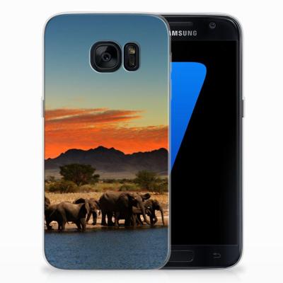 Samsung Galaxy S7 | TPU Hoesje | Olifanten