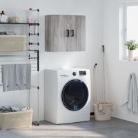 Wandkast 60x31x60 cm bewerkt hout grijs sonoma eikenkleurig - thumbnail