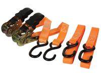 Spanband met opspanratel 500 kg 25 mm x 5 m 2 st. Velleman - Velleman - thumbnail