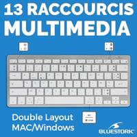 Toetsenbord - THE G-LAB - KB-MINI-PC-MAC/FR - Bluetooth - PC MAC met dubbele lay-out - thumbnail