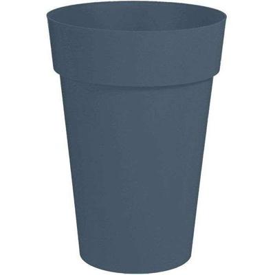 Hoge ronde vaas - EDA - Toscane - Ø 46 cm - 67 cm L - Binnen/buiten - Ø 46 x H. 65 cm - Denimblauw