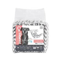 Pannolini per cani - M PETS - PANNOLINI - Femmina M x10 - Circonferenza vita 30-42,5 cm - 4-10 kg - Indicatore umidità - Protezione 12h - thumbnail