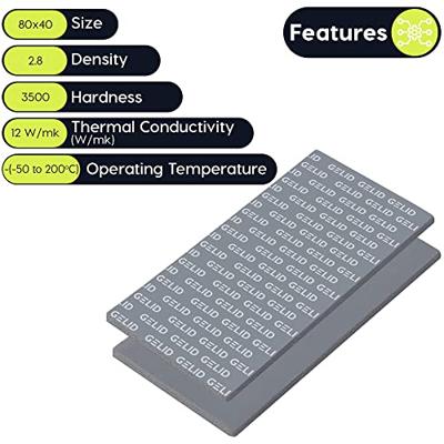 Gelid TP-GP01-C Warmtegeleidend pad 1.5 mm 12 W/mK (l x b) 80 mm x 40 mm - thumbnail