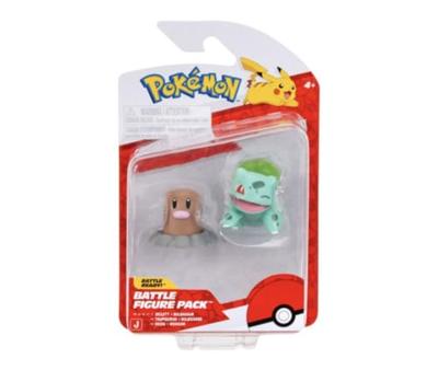 Pokemon Battle Feature Figure - Diglett & Bulbasaur