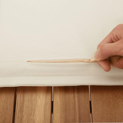 5-delige Tuinset met kussens poly rattan beige - thumbnail