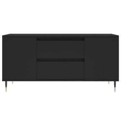 Salontafel 102x44,5x50 cm bewerkt hout zwart