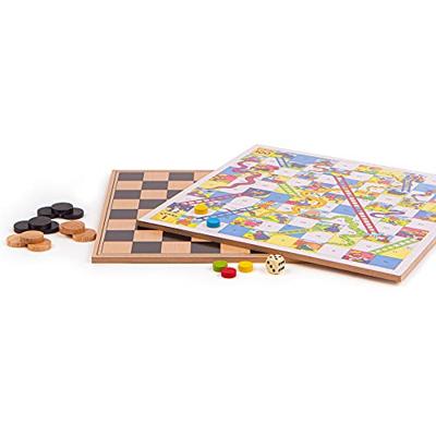 Bigjigs houten bordspellen, 4in1 Bigjigs houten bordspellen, 4in1