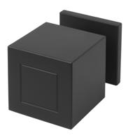 Formani Jan des Bouvrie Square JB200D voordeurknop draaibaar op rozet - mat zwart - thumbnail