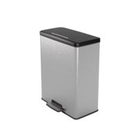 Curver decobin pedaalemmer 65l zilver metallic - thumbnail