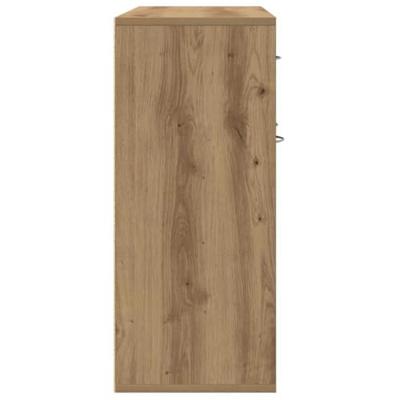 Dressoir ambachtelijk spaanplaat hout ambachtelijk eikenkleurig