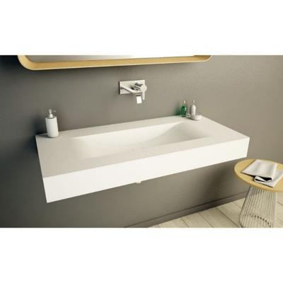 Wastafel Ideavit Solidvolo 100x48x11 cm Solid Surface Mat Wit Ideavit Wastafel Ideavit Solidvolo 100x48x11 cm Solid Surface Mat Wit Ideavit