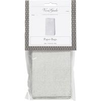 Vivi Gade Papieren zakken, h: 17 cm, afm 6x9 cm, 120 gr, zilver, 8 stuk/ 1 doos - thumbnail